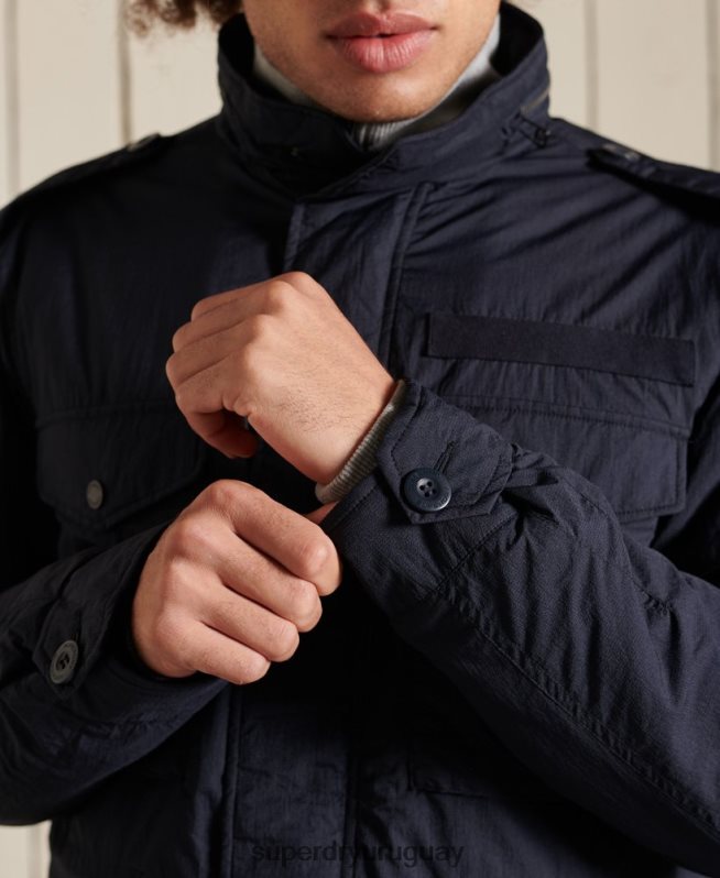 uy Superdry hombres chaqueta militar m-65 azul DT2N8Z4675 ropa
