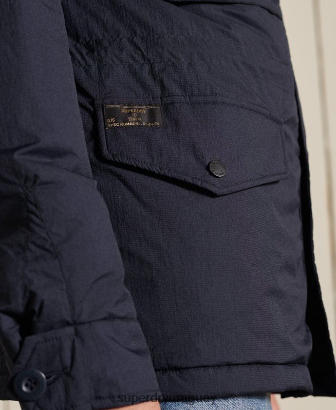 uy Superdry hombres chaqueta militar m-65 azul DT2N8Z4675 ropa