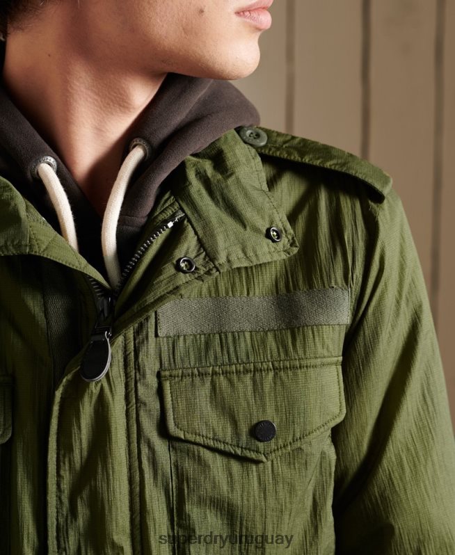 uy Superdry hombres chaqueta militar m-65 verde DT2N8Z4495 ropa
