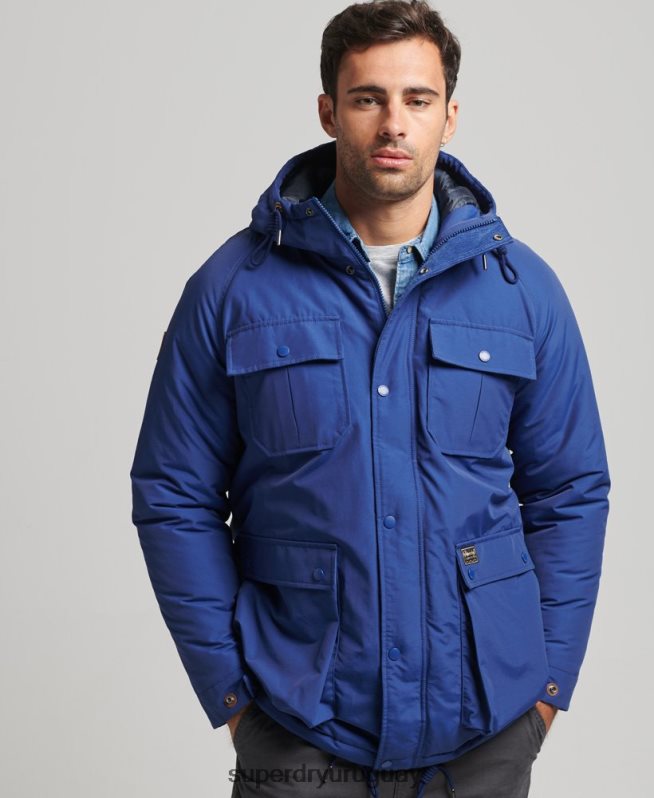 uy Superdry hombres chaqueta parka acolchada de montaña Armada DT2N8Z4480 ropa