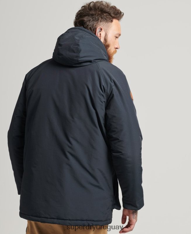 uy Superdry hombres chaqueta parka acolchada de montaña Armada DT2N8Z4492 ropa