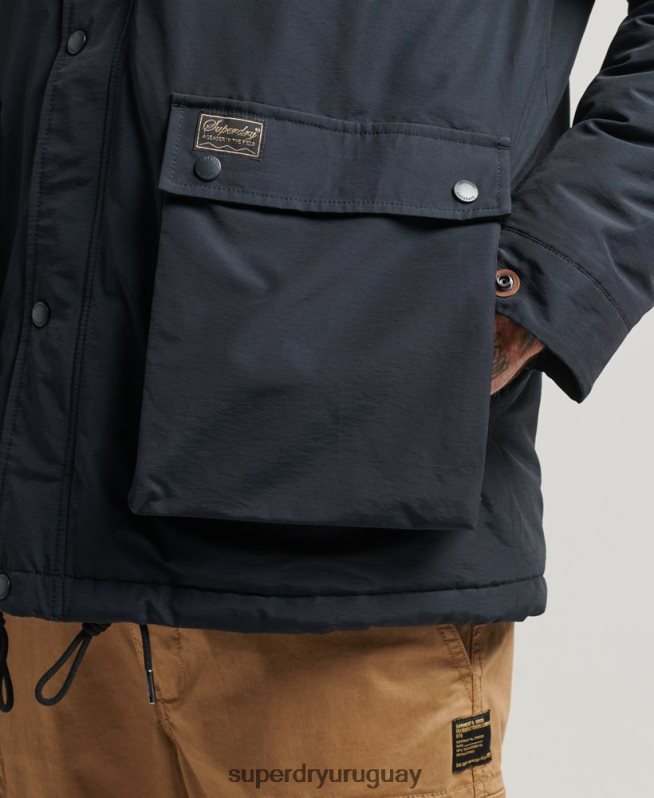uy Superdry hombres chaqueta parka acolchada de montaña Armada DT2N8Z4492 ropa