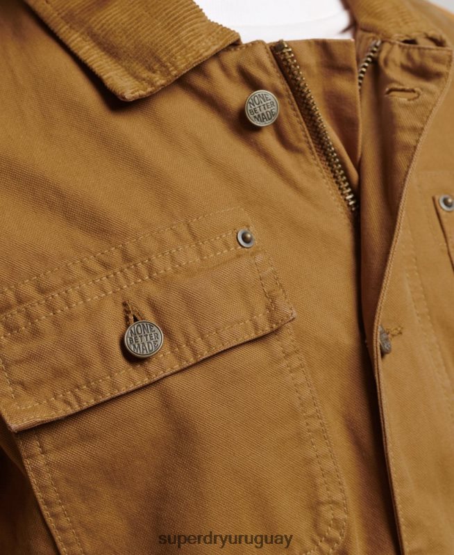 uy Superdry hombres chaqueta ranchera vintage marrón DT2N8Z4441 ropa