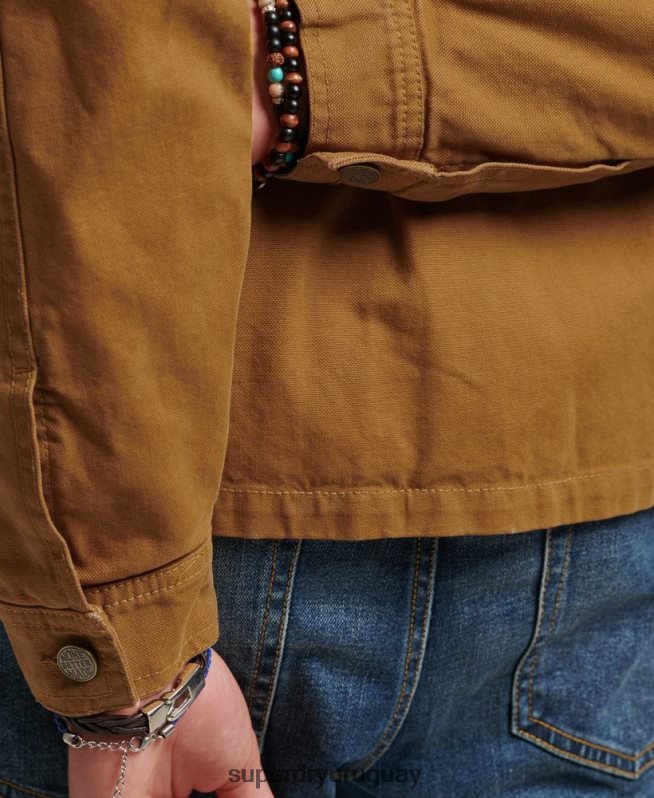 uy Superdry hombres chaqueta ranchera vintage marrón DT2N8Z4441 ropa