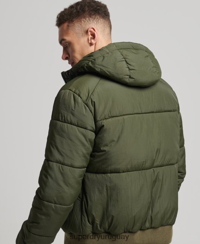 uy Superdry hombres chaqueta recreativa montaña caqui DT2N8Z4521 ropa