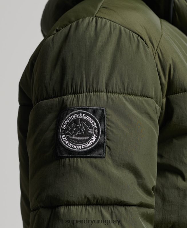 uy Superdry hombres chaqueta recreativa montaña caqui DT2N8Z4521 ropa