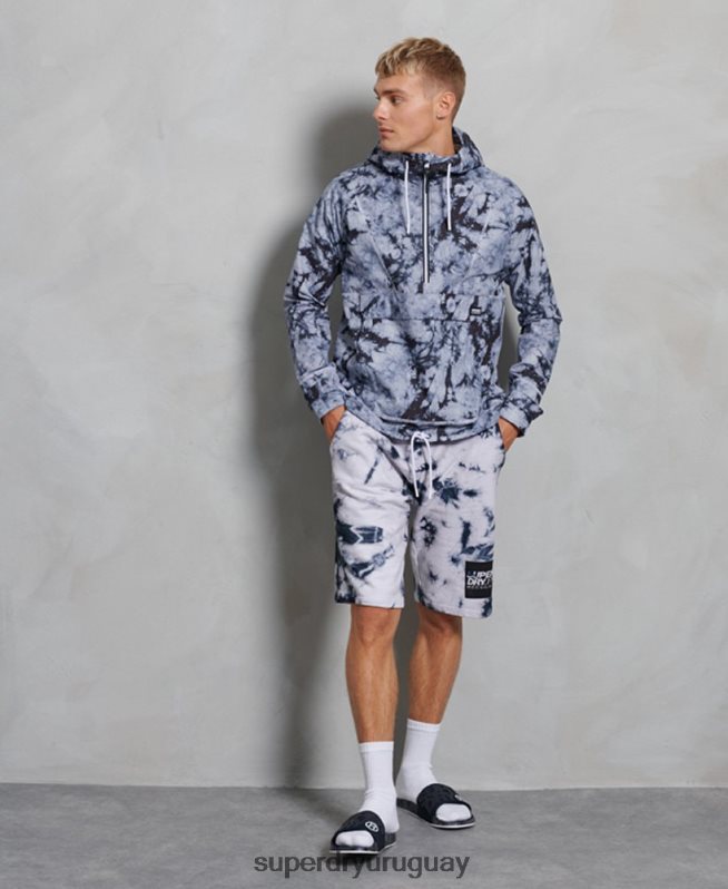 uy Superdry hombres chaqueta sin cierre en contraste gris oscuro DT2N8Z1182 ropa
