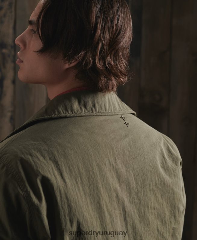 uy Superdry hombres chaqueta sin mangas de edición limitada caqui DT2N8Z4771 ropa