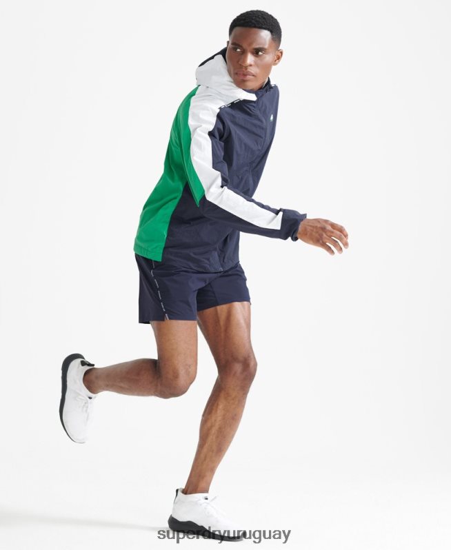 uy Superdry hombres correr chaqueta Armada DT2N8Z5400 ropa