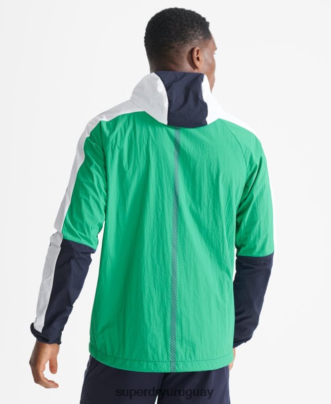 uy Superdry hombres correr chaqueta Armada DT2N8Z5400 ropa