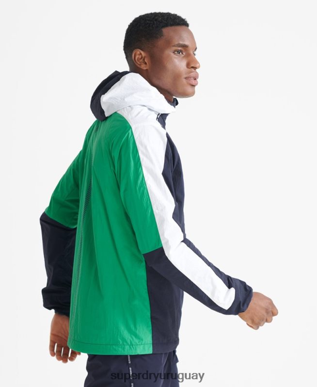 uy Superdry hombres correr chaqueta Armada DT2N8Z5400 ropa