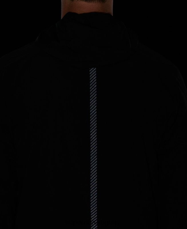 uy Superdry hombres correr chaqueta negro DT2N8Z4544 ropa