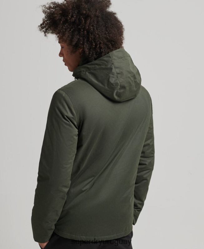 uy Superdry hombres cortavientos ultimate microfibra sd verde DT2N8Z1094 ropa