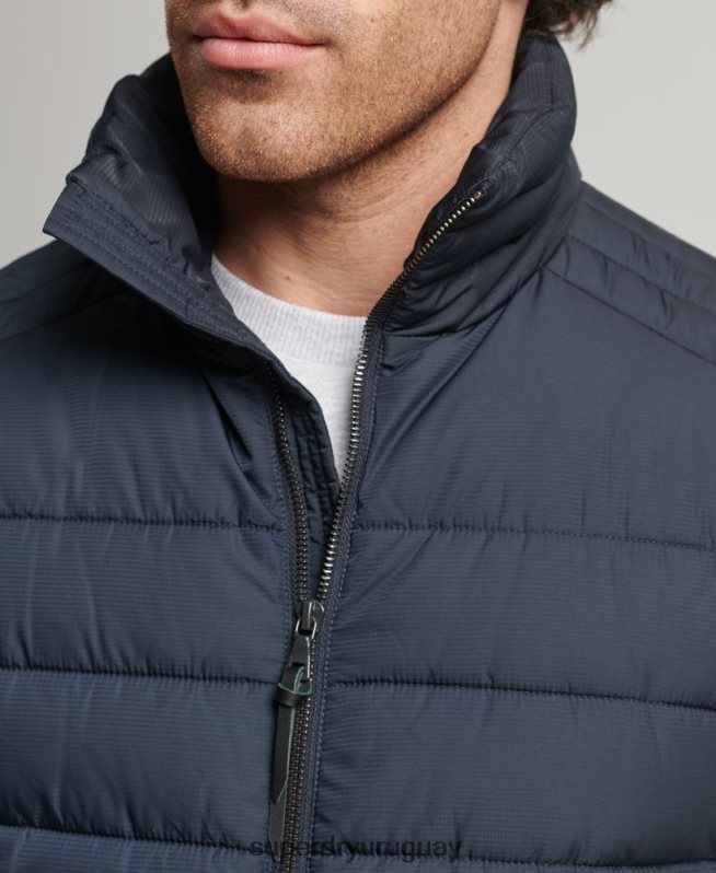 uy Superdry hombres estudios fuji chaleco Armada DT2N8Z4690 ropa