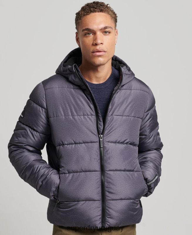 uy Superdry hombres globo deportivo gris oscuro DT2N8Z4508 ropa