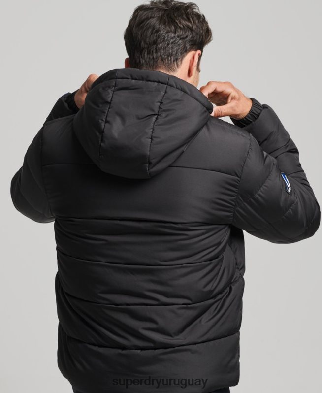 uy Superdry hombres globo deportivo negro DT2N8Z4491 ropa