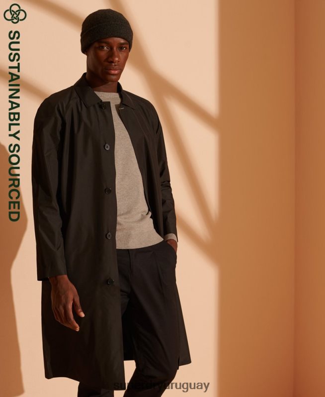 uy Superdry hombres mac tecnológico de edición limitada negro DT2N8Z4759 ropa