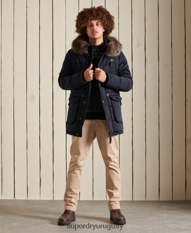 uy Superdry hombres parka chinook Armada DT2N8Z4618 ropa
