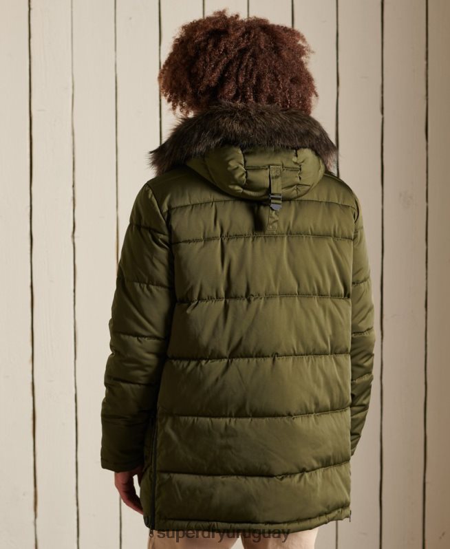 uy Superdry hombres parka chinook verde DT2N8Z4538 ropa