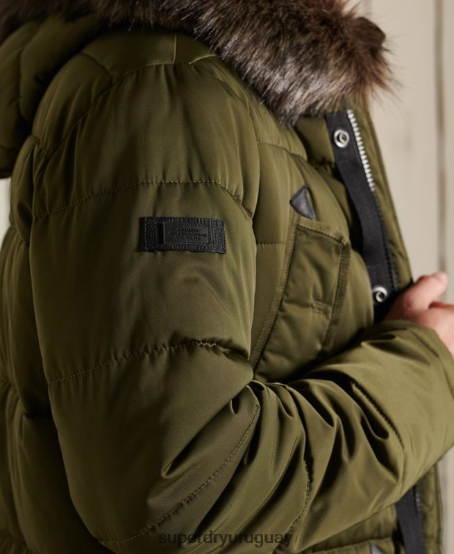 uy Superdry hombres parka chinook verde DT2N8Z4538 ropa