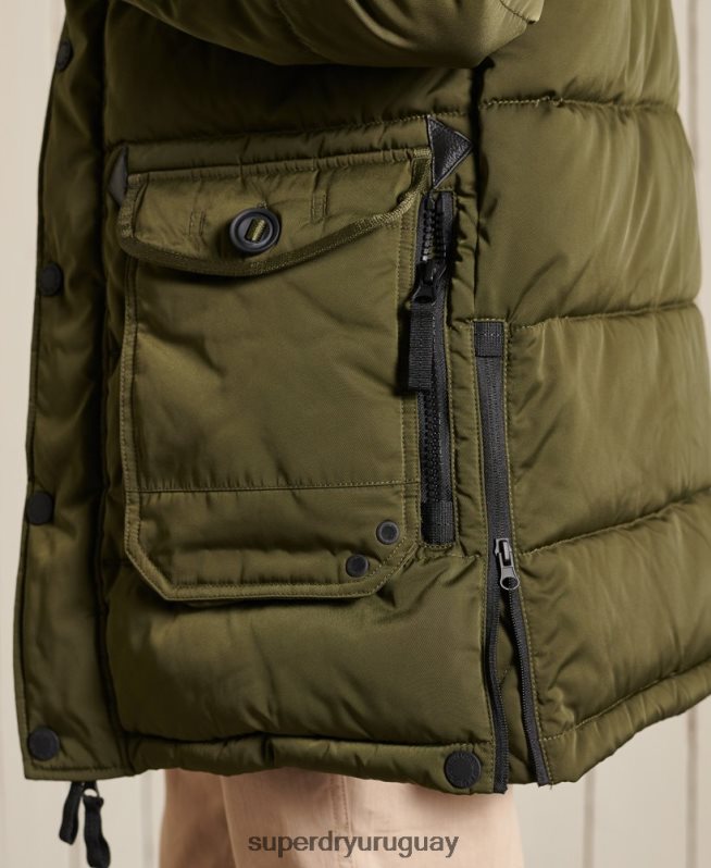 uy Superdry hombres parka chinook verde DT2N8Z4538 ropa