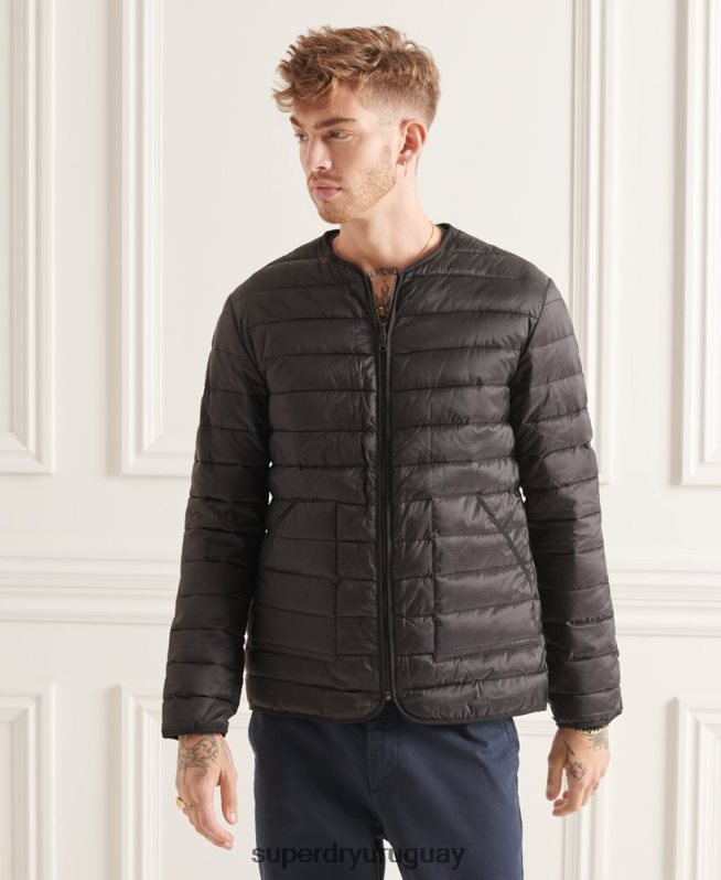 uy Superdry hombres parka con cola de pez 3 en 1 studios negro DT2N8Z4660 ropa
