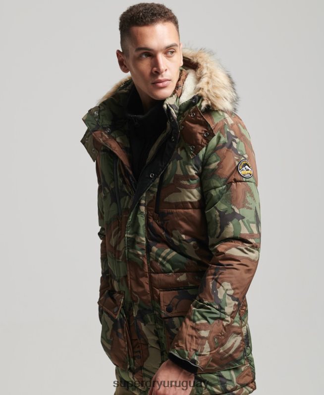 uy Superdry hombres parka de expedición sd verde DT2N8Z4775 ropa