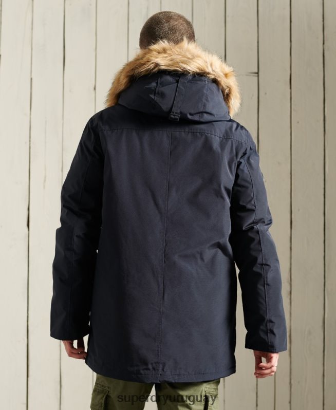 uy Superdry hombres parka de plumón de rookie Armada DT2N8Z4642 ropa