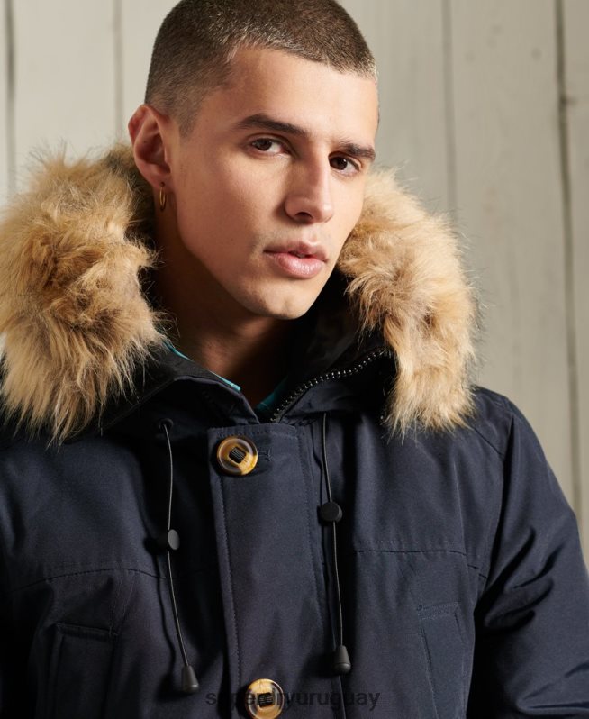 uy Superdry hombres parka de plumón de rookie Armada DT2N8Z4642 ropa