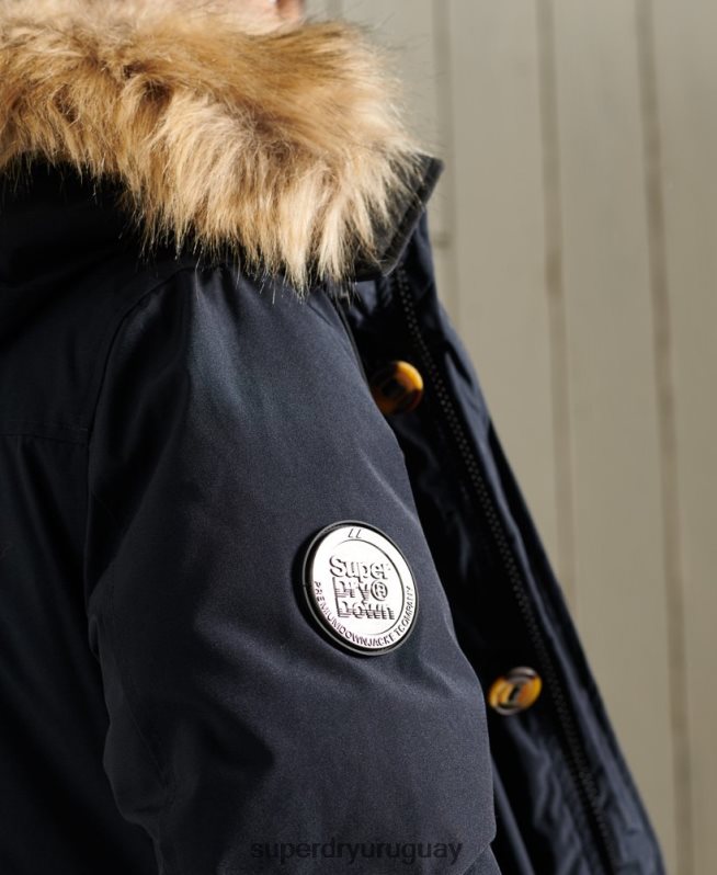 uy Superdry hombres parka de plumón de rookie Armada DT2N8Z4642 ropa