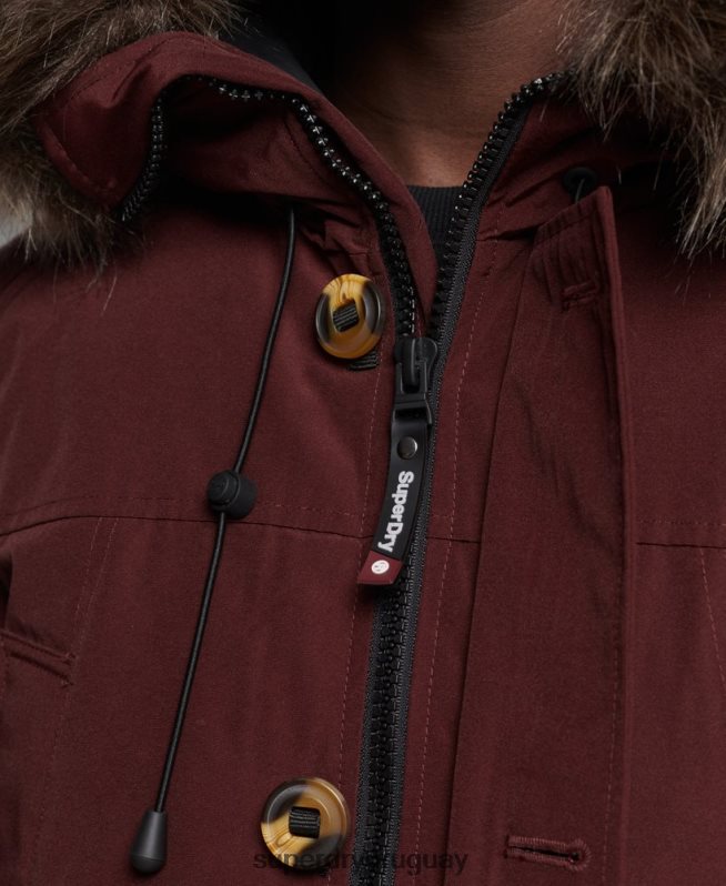 uy Superdry hombres parka de plumón de rookie púrpura DT2N8Z1185 ropa