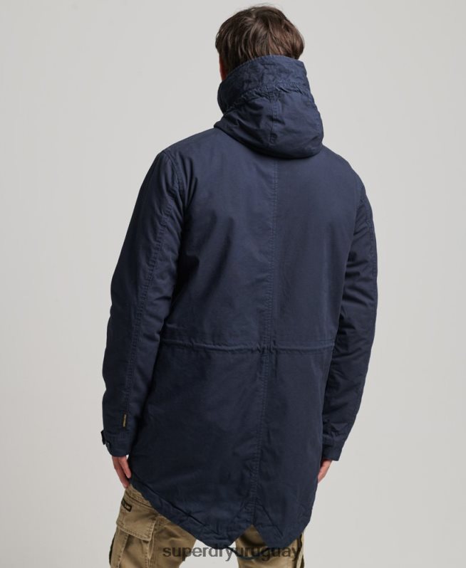 uy Superdry hombres parka estilo militar con cola de pez Armada DT2N8Z4482 ropa
