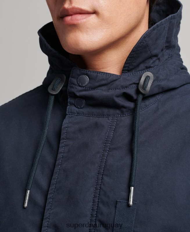 uy Superdry hombres parka estilo militar con cola de pez Armada DT2N8Z4482 ropa