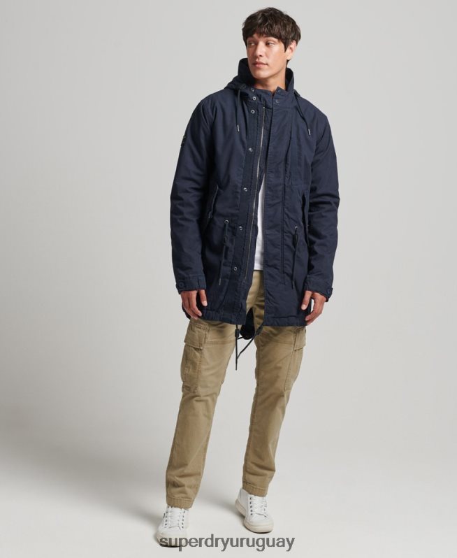 uy Superdry hombres parka estilo militar con cola de pez Armada DT2N8Z4482 ropa