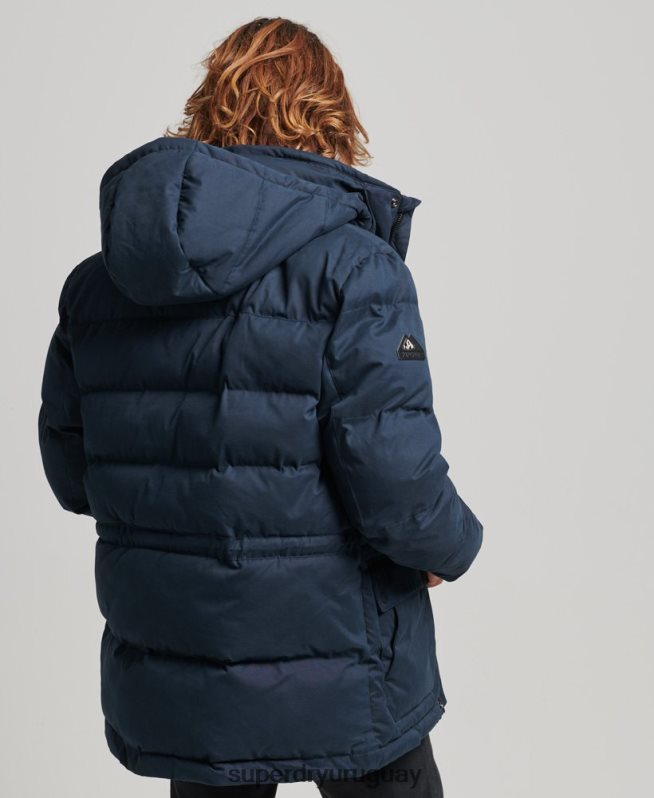 uy Superdry hombres parka expedición de microfibra Armada DT2N8Z4596 ropa