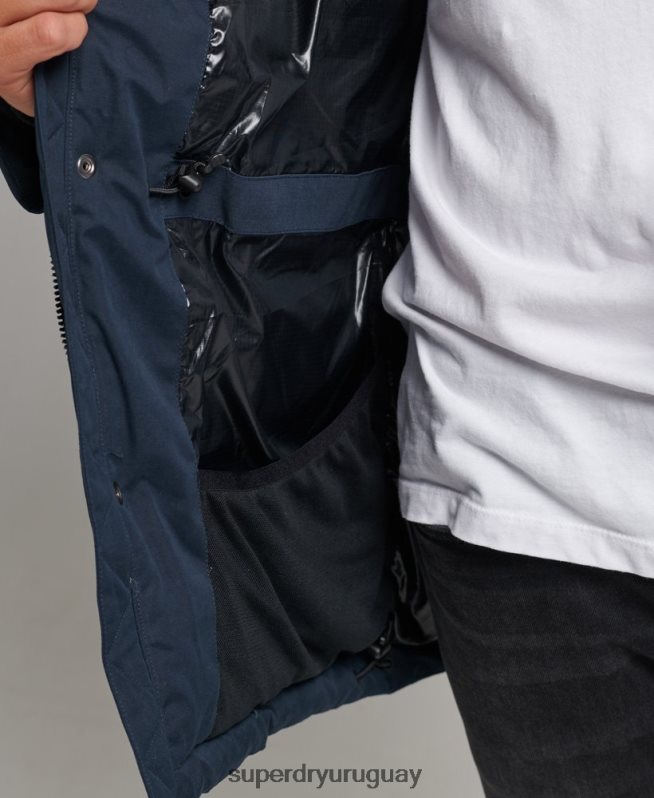 uy Superdry hombres parka expedición de microfibra Armada DT2N8Z4596 ropa