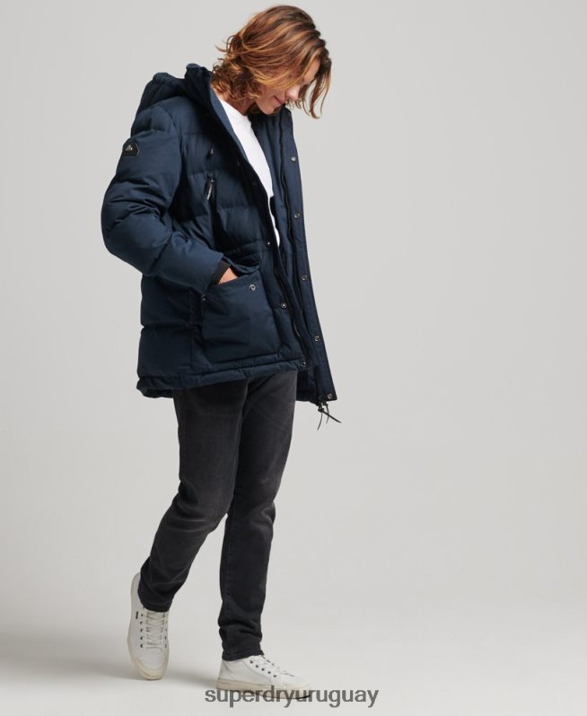 uy Superdry hombres parka expedición de microfibra Armada DT2N8Z4596 ropa