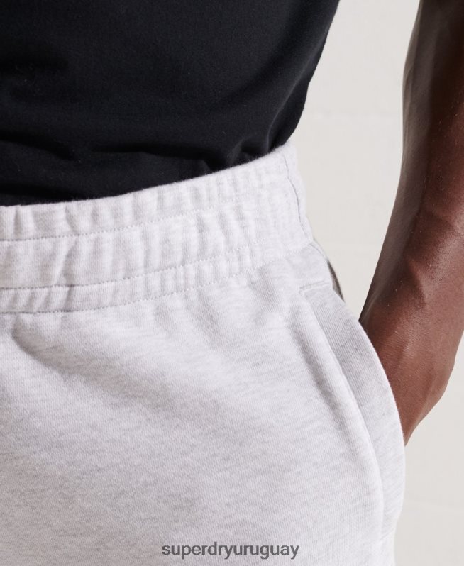 uy Superdry hombres Joggers Code Essential de algodón orgánico gris claro DT2N8Z6407 ropa