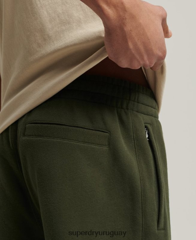 uy Superdry hombres code joggers clásicos de chenilla verde DT2N8Z6427 ropa