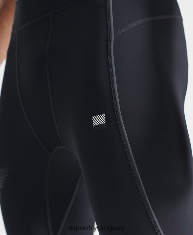 uy Superdry hombres correr pantalones ajustados negro DT2N8Z1438 ropa