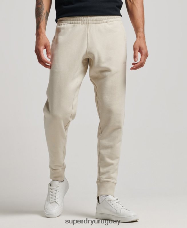 uy Superdry hombres joggers Code con micrologo beige DT2N8Z6366 ropa