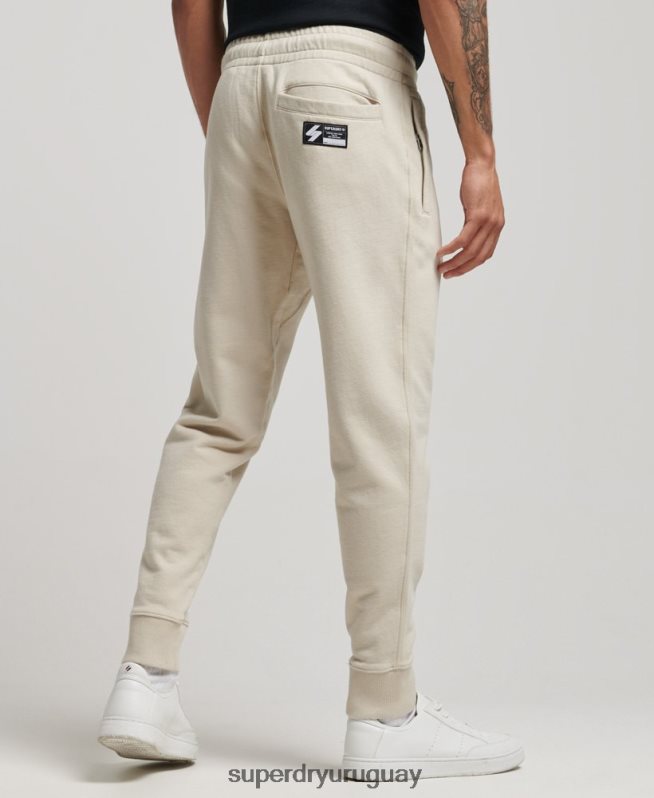uy Superdry hombres joggers Code con micrologo beige DT2N8Z6366 ropa