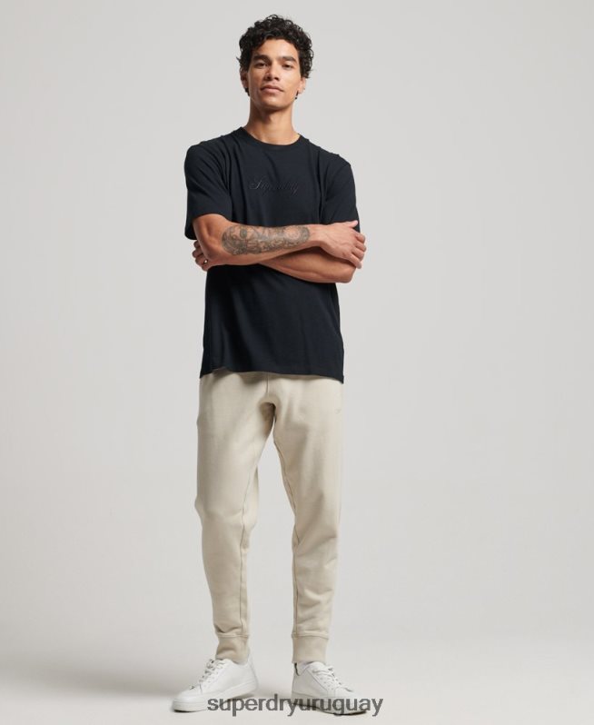 uy Superdry hombres joggers Code con micrologo beige DT2N8Z6366 ropa
