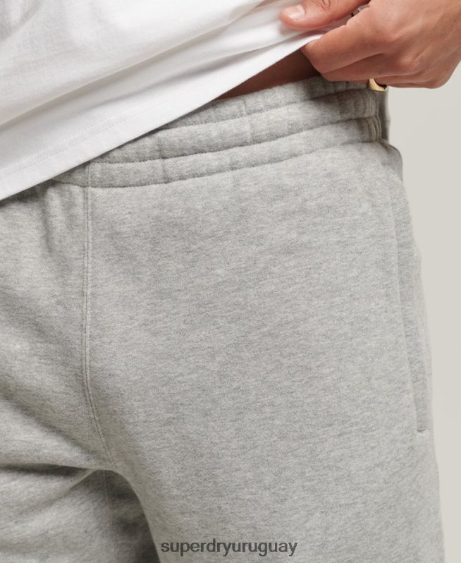 uy Superdry hombres joggers con apliques gris DT2N8Z6369 ropa