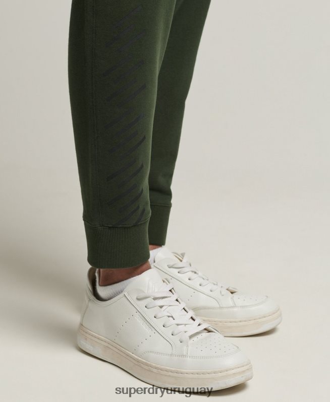 uy Superdry hombres joggers deportivos code core caqui DT2N8Z6417 ropa