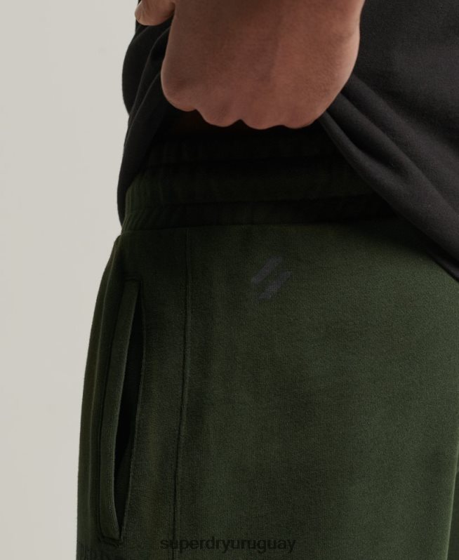 uy Superdry hombres joggers deportivos code core caqui DT2N8Z6417 ropa