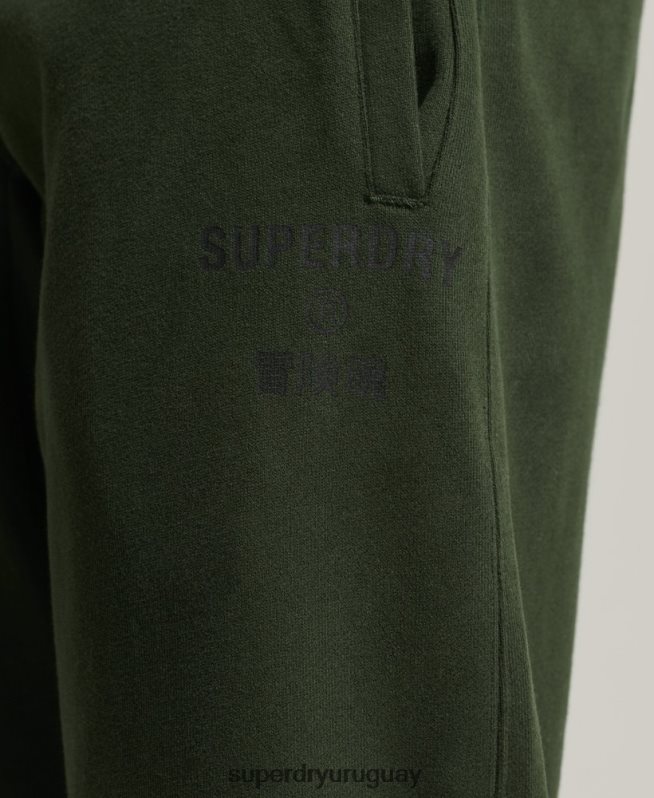 uy Superdry hombres joggers deportivos code core caqui DT2N8Z6417 ropa
