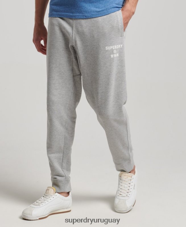 uy Superdry hombres joggers deportivos code core gris DT2N8Z6361 ropa