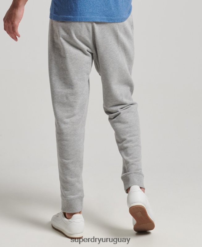 uy Superdry hombres joggers deportivos code core gris DT2N8Z6361 ropa