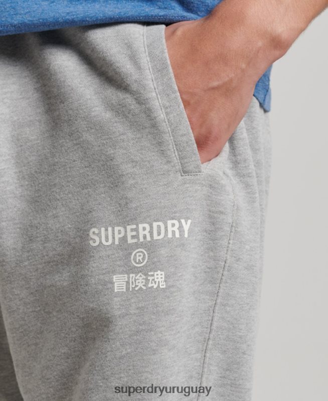 uy Superdry hombres joggers deportivos code core gris DT2N8Z6361 ropa